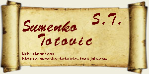 Šumenko Totović vizit kartica